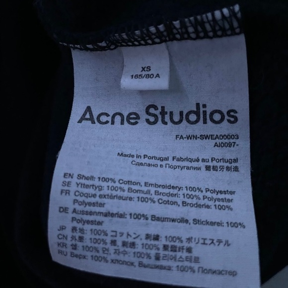 Acne Studios Pink Beaded Face Sweatshirt - Picture 2 of 4